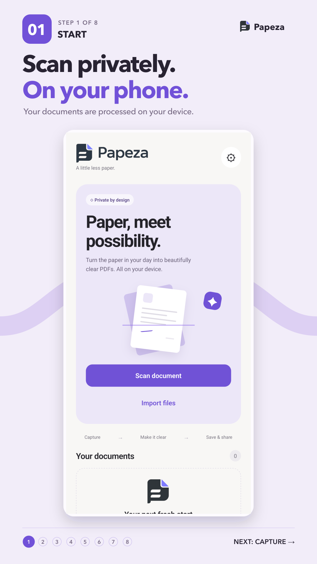 Papeza App Screen